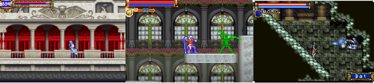 Castlevania: Aria of Sorrow / Harmony of Dissonance / Circle of the Moon (GBA)